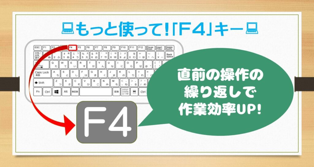 ファンクションキーを使いこなそう！F4編